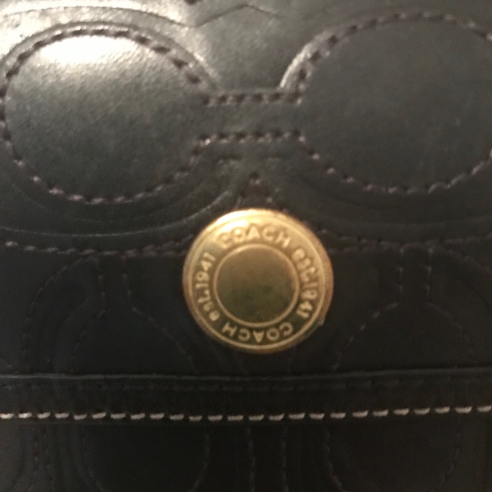 Leather coach wallet Authentic - Picture 3 of 6